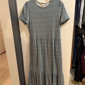 Boden Blue and White Patterned Dress